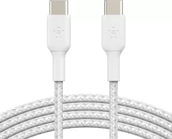 Photo de Câble Belkin BoostCharge USB-C 1m M/M 60W (Blanc)