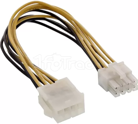 Photo de Cable d'alimentation 4 pins M/F 15cm