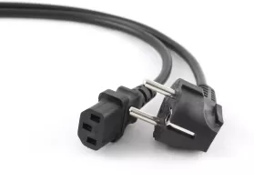 Photo de Cable d'alimentation 5m coudé (Noir)