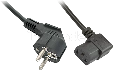 Photo de Cable d'Alimentation Lindy coudé 2m (Noir)