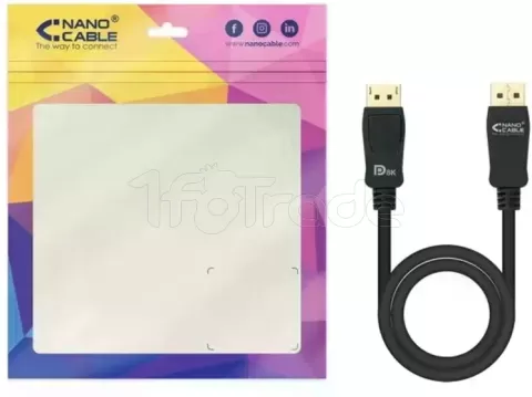 Photo de Câble DisplayPort 1.4 Nanocable 1.5m M/M (Noir)