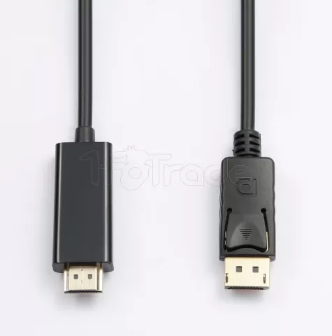 Photo de Cable DisplayPort vers HDMI D2 Diffusion 2m M/M Systeme verrouillage (Noir)