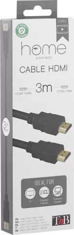 Photo de Câble HDMI 1.4 T'nB 3m M/M (Noir)