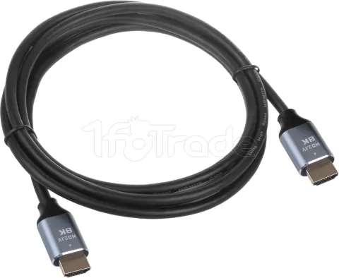 Photo de Cable HDMI 2.1 Maclean 2m M/M (Noir/Gris)