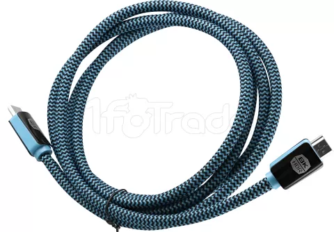 Photo de Câble HDMI 2.1 T'nB M/M 2m (Noir/Bleu)