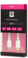 Photo de Cable HDMI D2 Diffusion 1,5m M/M (Blanc)