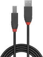 Photo de Cable Lindy Anthra Line USB 2.0 A/B M/M 1m (Gris)