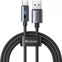 Photo de Câble Mcdodo Breathing Light USB-A/C avec écran 1,2m M/M 100W (Gris/Noir)