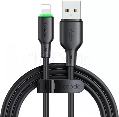 Photo de Câble Mcdodo Soft USB-C vers Lightning 1,2m M/M 36W (Noir)