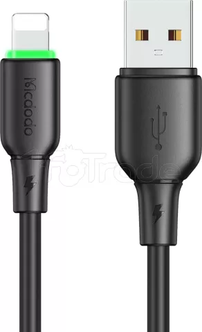 Photo de Câble Mcdodo Soft USB-C vers Lightning 1,2m M/M 36W (Noir)