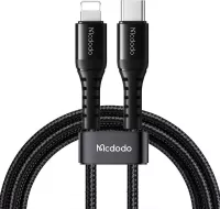 Photo de Câble Mcdodo USB-C vers Lightning 1m M/M 36W (Noir)