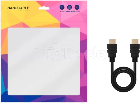 Photo de Câble Nanocable HDMI 2.0 M/M 2m (Noir)