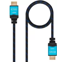 Photo de Câble Nanocable HDMI 2.0 M/M 5m (Noir/Bleu)