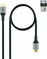 Photo de Câble Nanocable HDMI 2.1 M/M 1m (Noir/Gris)