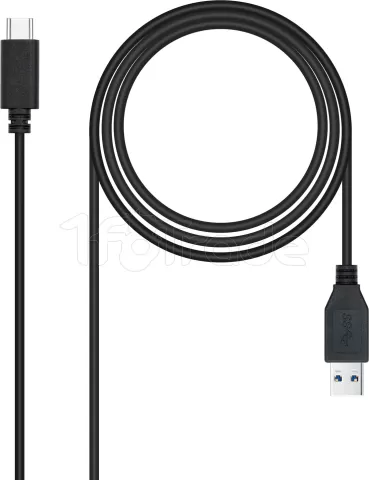 Photo de Câble Nanocable USB-A/C 3.1 M/M 2m (Noir)