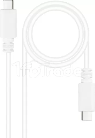 Photo de Câble Nanocable USB-C 2.0 M/M 1m (Blanc)