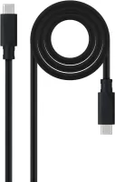 Photo de Câble Nanocable USB-C 3.2 M/M 2m 100W (Noir)