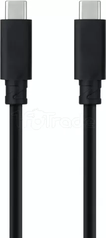 Photo de Câble Nanocable USB-C 3.2 M/M 3m 100W (Noir)