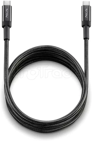 Photo de Cable NGS USB- C M/M 65W 2m (Noir)