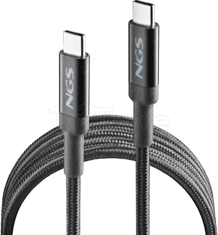 Photo de Cable NGS USB- C M/M 65W 2m (Noir)