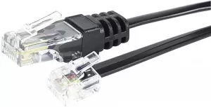 Photo de Cable RJ11 -> RJ45 - 2m (Noir)