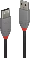 Photo de Cable USB 2.0 Lindy 2m M/M (Noir/Gris)