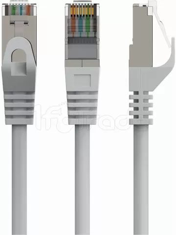 Photo de Câble/Cordon réseau CableXpert RJ45 Catégorie 6 FTP (F/UTP) Droit 1m (Gris)