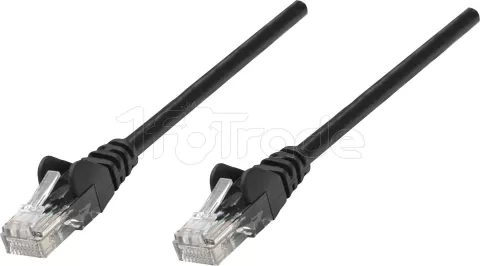 Photo de Câble/Cordon réseau Intellinet RJ45 Catégorie 6 UTP (U/UTP) Droit 10m (Noir)