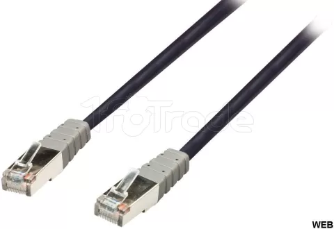 Photo de Câble/Cordon réseau RJ45 Catégorie 6 FTP (F/UTP) Droit 20m (Bleu)