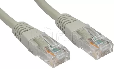 Photo de Câble/Cordon réseau RJ45 Catégorie 6 UTP (U/UTP) Droit 50m (Gris)