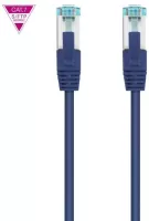 Photo de Câble/Cordon réseau RJ45 Nanocable Catégorie 7 S-FTP (S/FTP) Droit 1m (Bleu)