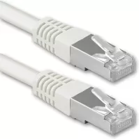 Photo de Câble/Cordon réseau Uptec RJ45 Catégorie 6 UTP (U/UTP) Droit 25cm (Blanc)