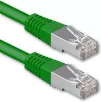 Photo de Câble/Cordon réseau Uptec RJ45 Catégorie 6 UTP (U/UTP) Droit 25cm (Vert)