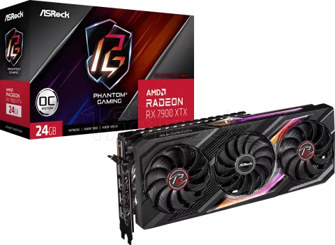 Photo de Carte Graphique AMD ASRock Radeon RX 7900 XTX Phantom Gaming OC 24Go