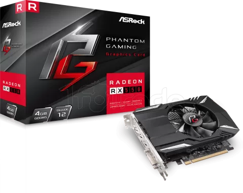 Photo de Carte Graphique AMD ASRock Radeon RX550 Phantom Gaming 4Go