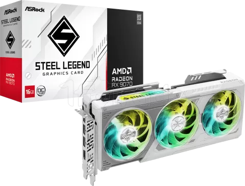 Photo de Carte Graphique ASRock Radeon RX 9070 Steel Legend OC