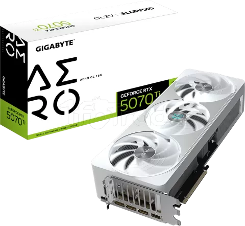 Photo de Carte Graphique Gigabyte GeForce RTX 5070 Ti Aero OC