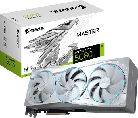 Photo de Carte Graphique Gigabyte GeForce RTX 5080 Aorus Master Ice