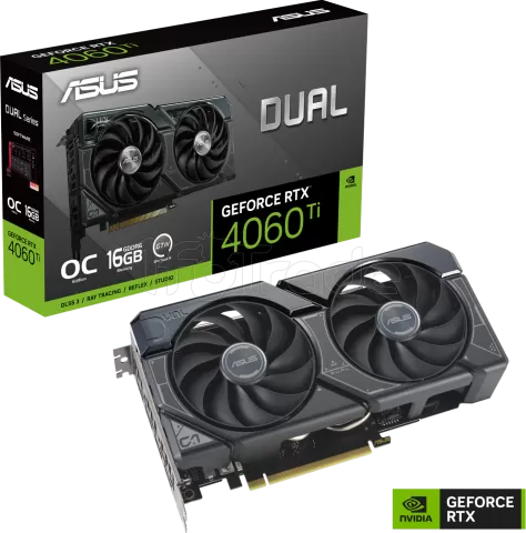 Photo de Carte Graphique Nvidia Asus GeForce RTX 4060 Ti Dual OC 16Go