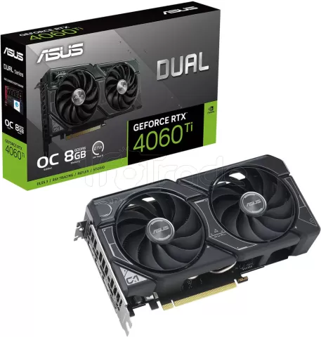 Photo de Carte Graphique Nvidia Asus GeForce RTX 4060 Ti Dual OC 8Go