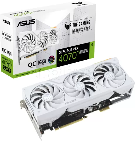 Photo de Carte Graphique Nvidia Asus GeForce RTX 4070 Ti Super Tuf Gaming BTF OC 16Go