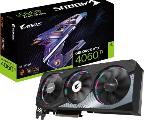 Photo de Carte Graphique Nvidia Gigabyte GeForce RTX 4060 Ti Aorus Elite 8Go