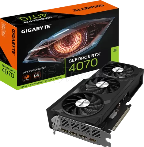 Photo de Carte Graphique Nvidia Gigabyte GeForce RTX 4070 Windforce OC 12Go