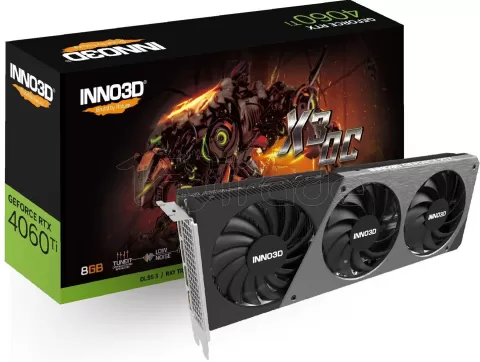 Photo de Carte Graphique Nvidia Inno3D GeForce RTX 4060 Ti Twin X2 OC 8Go