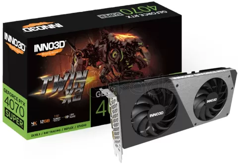 Photo de Carte Graphique Nvidia Inno3D GeForce RTX 4070 Super Twin X2 12Go