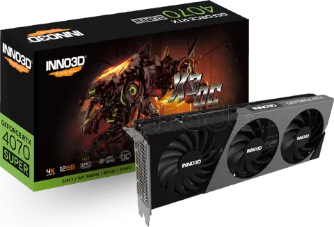 Photo de Carte Graphique Nvidia Inno3D GeForce RTX 4070 Super X3 OC 12Go