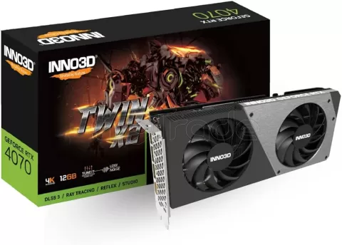 Photo de Carte Graphique Nvidia Inno3D GeForce RTX 4070 Twin X2 12Go