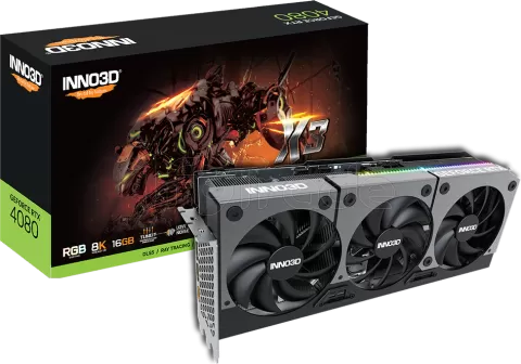 Photo de Carte Graphique Nvidia Inno3D GeForce RTX 4080 Super X3 16Go