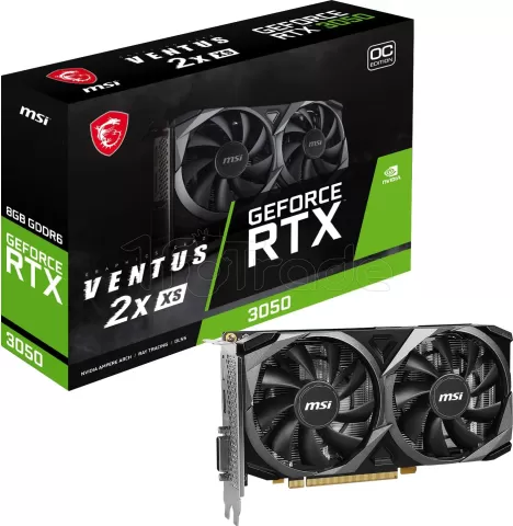 Photo de Carte Graphique Nvidia MSI GeForce RTX 3050 Ventus 2X XS OC 8Go