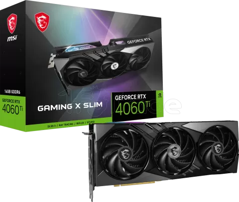 Photo de Carte Graphique Nvidia MSI GeForce RTX 4060 Ti Gaming X Slim 16Go